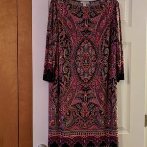 London Times print Sheath dress Size 14W